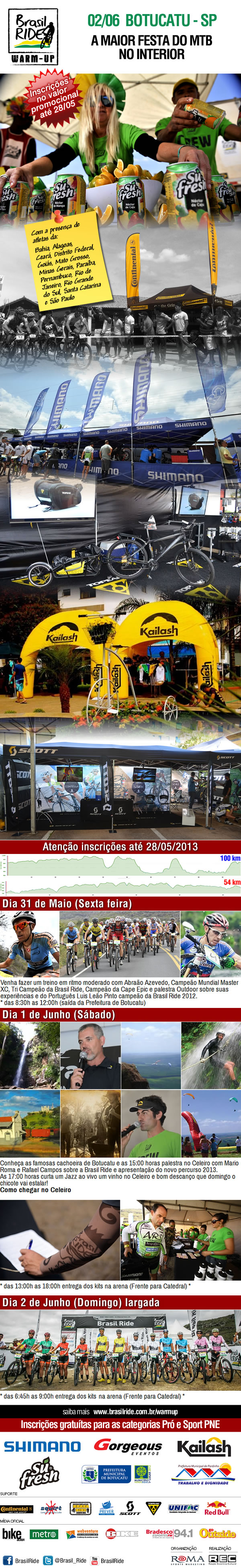 MTB – Inscrições até 28/05 – Brasil Ride em São Paulo